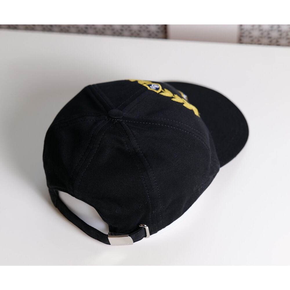 Burberry Black Oak Leaf Crest Cotton Jersey Baseball Cap (Size L) RRP $480 - Picture 5 of 10